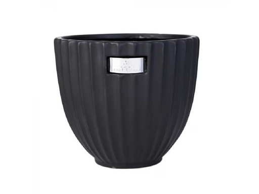 [90305050 1558396] Lene Bjerre Blumentopf Rosalie 18 x 16 cm, Schwarz