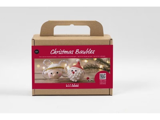 [90305096 1582310] Creativ Company Bastelset Weihnachtskugeln Santa und Engel