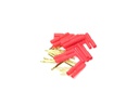 EP Stecker 2 mm Gold mit Gehäuse 10 Stück