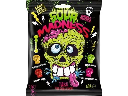 [90305234 1591124] Webstar Gummibonbons Sour Madness 60 g
