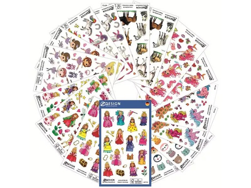 [90305440 1583366] Z-Design Motivsticker Mädchen 16 Blatt, 386 Sticker
