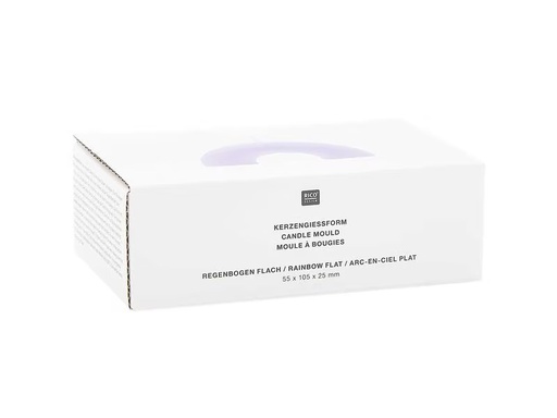 [90305855 1579186] Rico Design Kerzengiessform Regenbogen flach, 118 x 69 x 30 mm