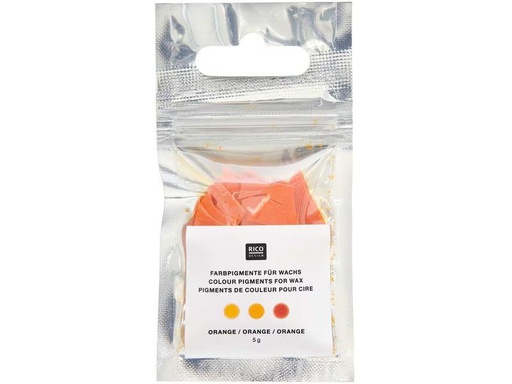 [90305871 1579177] Rico Design Wachsfarben Kerzenfarbe 5 g, Orange