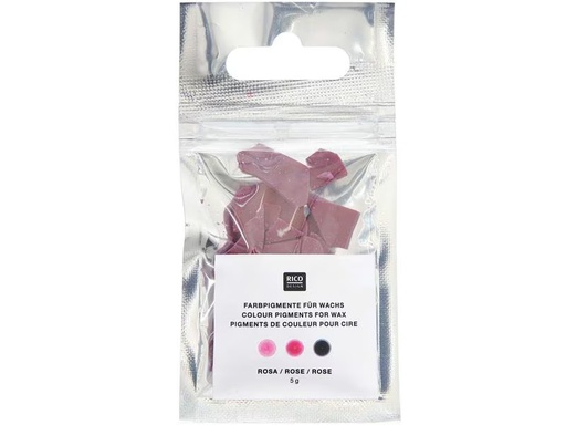 [90305885 1579178] Rico Design Wachsfarben Kerzenfarbe 5 g, Rosa