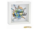 G. Wurm Spardose Travel the world 15 x 15 x 5 cm