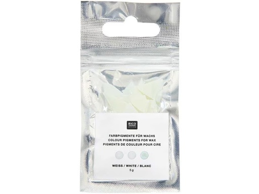 [90305962 1579184] Rico Design Wachsfarben Kerzenfarbe 5 g, Weiss