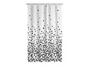 Ridder Duschvorhang Zelda 180 x 200 cm, Schwarz/Weiss