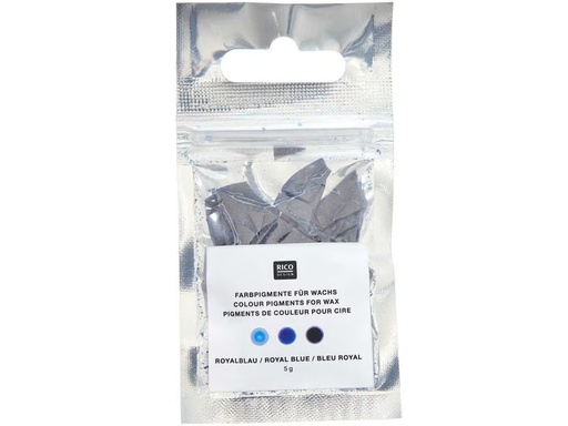 [90306012 1579180] Rico Design Wachsfarben Kerzenfarbe 5 g, Royalblau