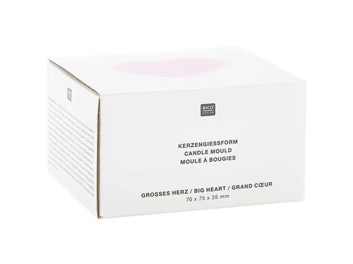 [90306013 1579187] Rico Design Kerzengiessform Grosses Herz 86 x 78 x 43 mm
