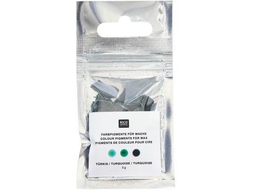 [90306020 1579182] Rico Design Wachsfarben Kerzenfarbe 5 g, Türkis