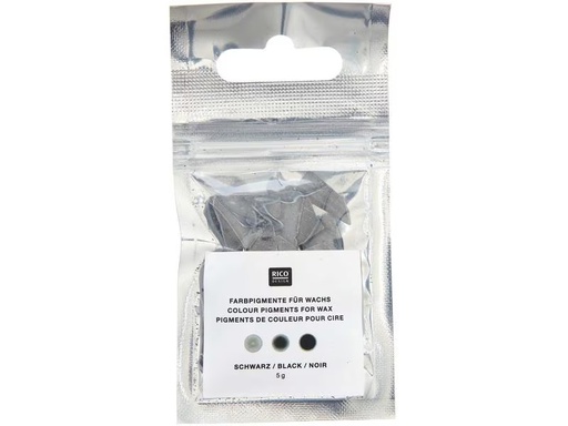 [90306021 1579181] Rico Design Wachsfarben Kerzenfarbe 5 g, Schwarz