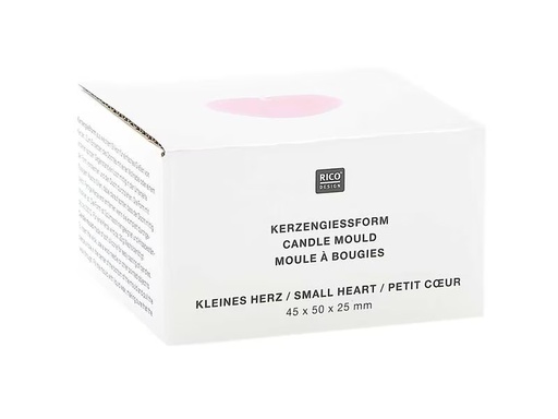 [90306029 1579189] Rico Design Kerzengiessform Kleines Herz 60 x 56 x 33 mm