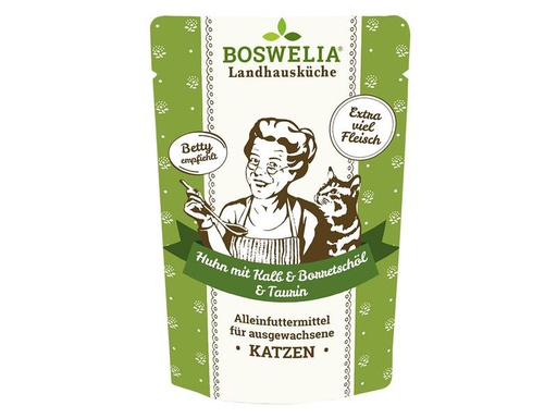 [90306072 1589791] Betty's Landhausküche Nassfutter Huhn &amp; Kalb mit Borretschöl, 100 g