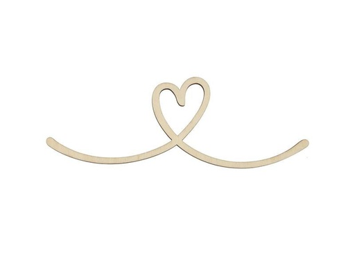 [90306073 1579214] Rico Design Holzartikel Herz 26 x 11 cm, magnetisch