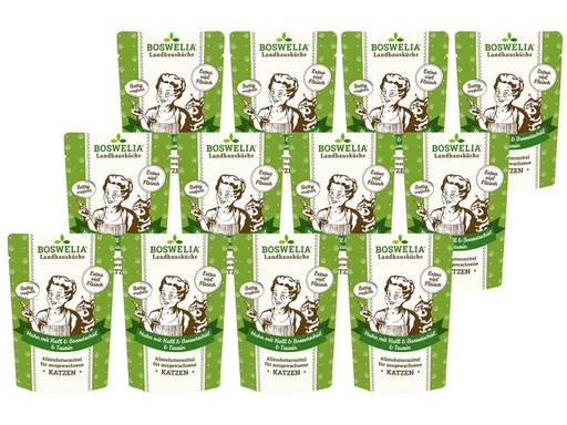 [90306081 1589940] Betty's Landhausküche Nassfutter Huhn &amp; Kalb mit Borretschöl, 12 x 100 g