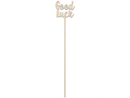 [90306116 1579203] Rico Design Holzartikel Good Luck 26 x 4.5 cm
