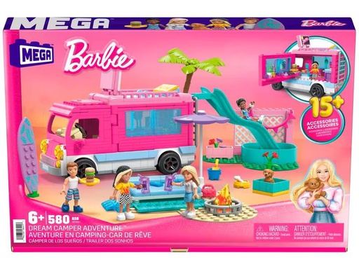 [90306120 1578272] Mega Construx Barbie Super Abenteuer-Camper
