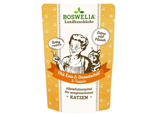 [90306126 1589786] Betty's Landhausküche Nassfutter Ente mit Borretschöl, 100 g