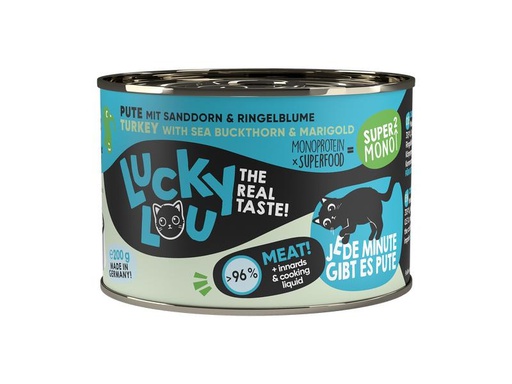 [90306164 1586559] Lucky Lou Nassfutter SuperMono Pute, 200 g