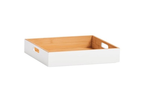 [90306165 1596130] Zeller Present Aufbewahrungskiste 30 x 6 cm, Weiss