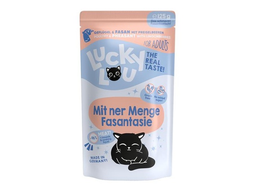 [90306187 1586535] Lucky Lou Nassfutter Lifestage Adult Geflügel &amp; Fasan, 125 g