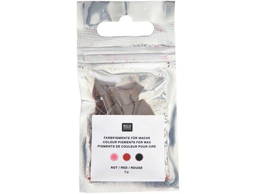 [90306207 1579179] Rico Design Wachsfarben Kerzenfarbe 5 g, Rot