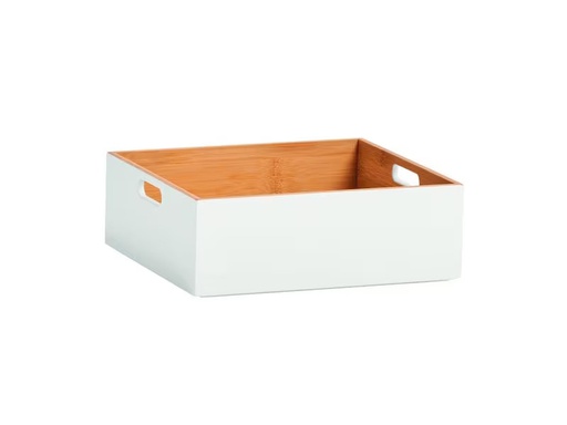 [90306224 1596129] Zeller Present Aufbewahrungskiste 30 x 10.5 cm, Weiss