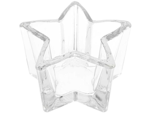 [90306228 1579196] Rico Design Glasgefäss  Stern 10.8 x 10.5 x 6.5 cm