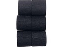 Rico Design Kreppbänder 6 Rollen, Schwarz