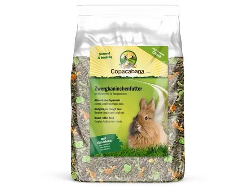 [90306400 1592526] Copacabana Hauptfutter Zwergkaninchenfutter Classic, 5 kg