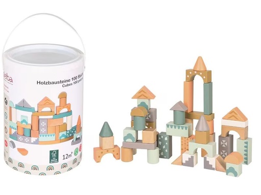 [90306401 1592689] Spielba Holzspielwaren Holzbausteine 100 Stück