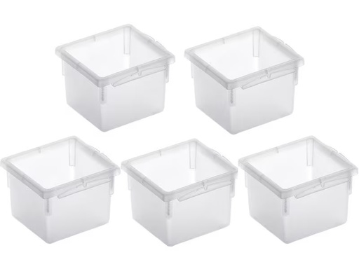 [90306406 1598183] Rotho Ordnungssystem Basic 5, Stück, 8 x 8 cm Transparent