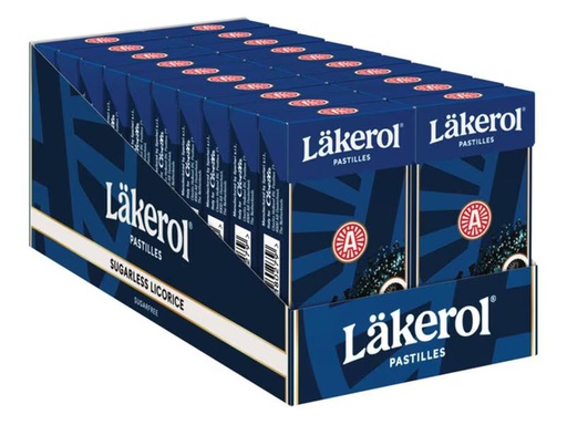 [90306439 1587478] Läkerol Bonbons Sugarless Licorice 20 x 27 g