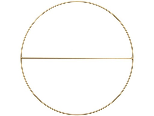 [90306460 1579233] Rico Design Metallring mit Querstrebe Gold, 25 cm