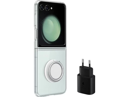 [90306638 1594109] Samsung EF-XF73 Clear Gadget Case Galaxy Z Flip5 Starter Pack