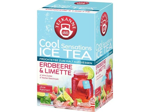 [90306742 1596140] Teekanne Cool Sensations Ice Tea Erdbeer-Limette, 18 Stück