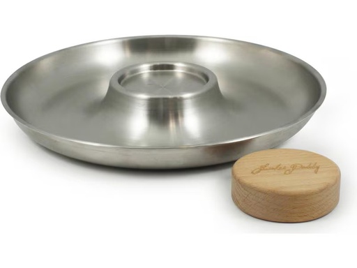 [90306870 1597580] Swissmar Servierplatte Shucker Paddy Silber