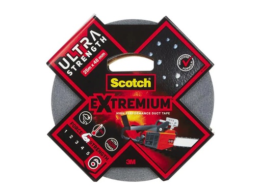 [90050678 1160680] 3M Gewebeband Scotch Extremium Ultra 48 mm x 25 m, Schwarz
