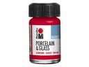 Marabu Glas- und Porzellanfarbe 125 Kirsche, 15 ml