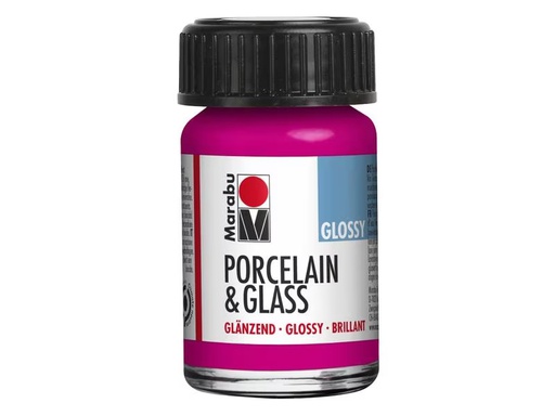 [90307337 1596870] Marabu Glas- und Porzellanfarbe 131 Himbeere, 15 ml