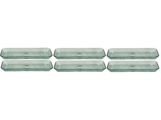 [90307356 1598475] Bitz Servierplatte Kusintha 35 cm x 14 cm, 6 Stück, Grün