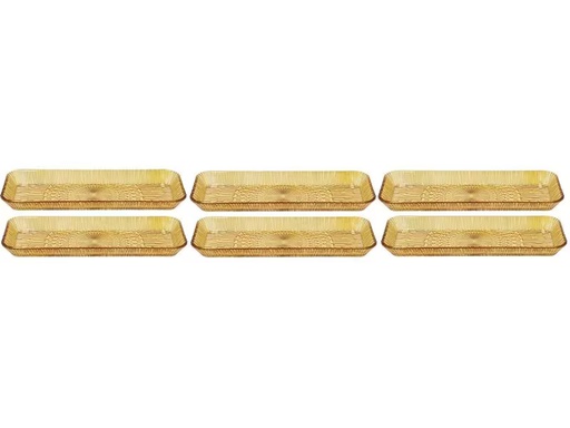 [90307368 1598476] Bitz Servierplatte Kusintha 35 cm x 14 cm, 6 Stück, Bernstein