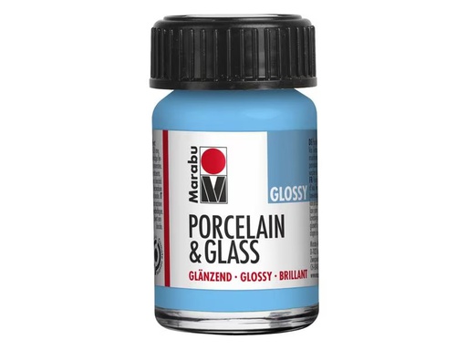 [90307379 1596868] Marabu Glas- und Porzellanfarbe 090 Hellblau, 15 ml
