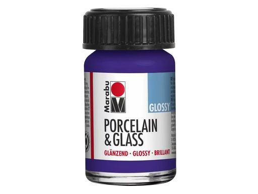 [90307393 1596874] Marabu Glas- und Porzellanfarbe 251 Violett, 15 ml