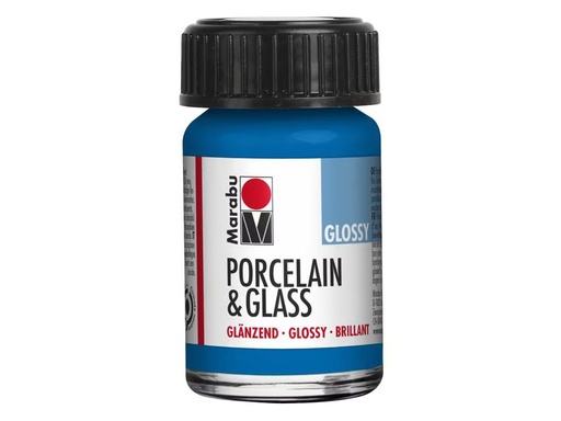 [90307459 1596864] Marabu Glas- und Porzellanfarbe 057 Enzian, 15 ml