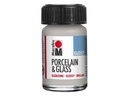 Marabu Glas- und Porzellanfarbe 782 Metallic-Silber, 15 ml