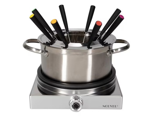 [90307755 1594870] Nouvel Fleischfondue-Set Silver 10 Teile, Silber