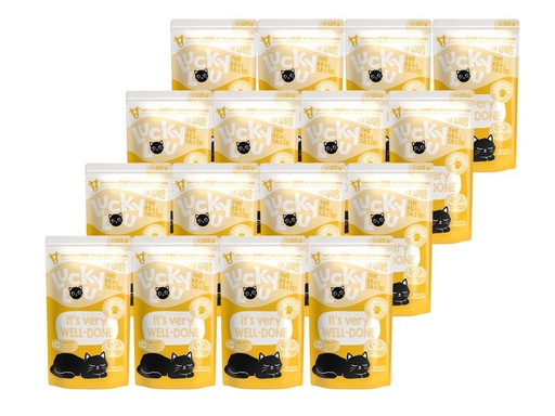 [90307883 1594529] Lucky Lou Nassfutter Lifestage Sterilized Geflügel &amp; Rind, 16 x 125 g