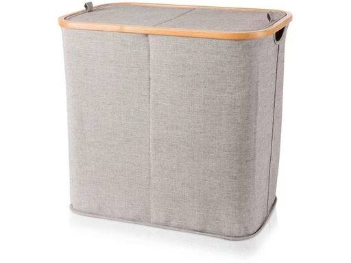 [90307910 1600880] Möve Wäschekorb  Bamboo 89 l, Grau
