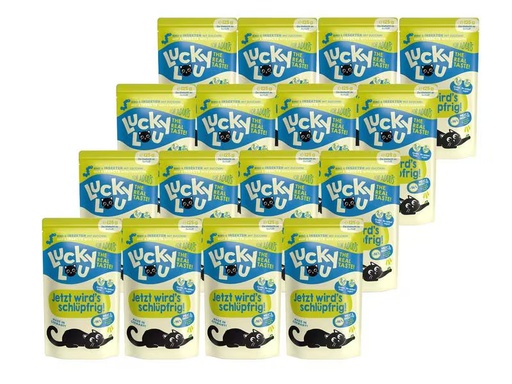 [90307933 1594532] Lucky Lou Nassfutter Lifestage Adult Rind &amp; Insekten, 16 x 125 g